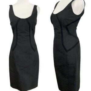 Diane Von Furstenberg Tonia Sleeveless Black Sheath Dress